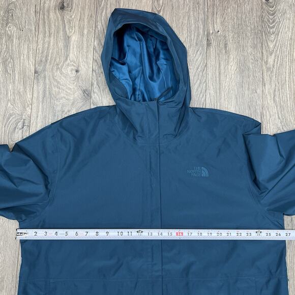 The North Face Daybreak Rain Parka Size 2XL Womens Midnight Petrol Blue $180 - Picture 4 of 13
